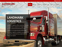Tablet Screenshot of landmarklogistics.net